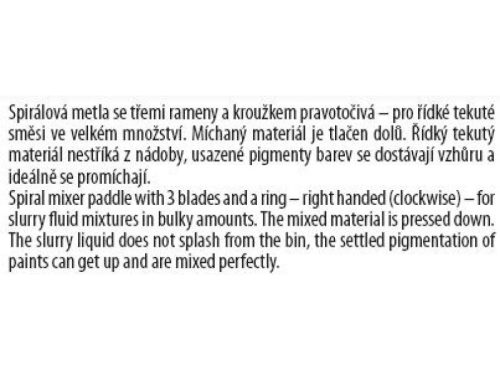 FESTA Habarcs keverőszár M14 120 x 600 mm jobbos