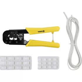   VOREL Krimpelő fogó UTP hálózati/RJ45 és telefon/RJ11 kábelekhez