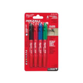   MILWAUKEE INKZALL™ Jelölő filc (fekete, piros, kék, zöld)