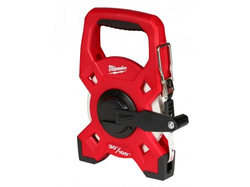 MILWAUKEE Mérőszalag 30 m x 13 mm keretes üvegszálas szalaggal