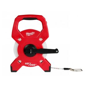   MILWAUKEE Mérőszalag 60 m x 13 mm keretes üvegszálas szalaggal