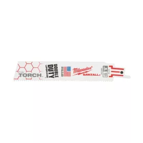   MILWAUKEE Szablyafűrészlap 150/2,5 mm bimetál Co (fém) (5 db) (48005712)