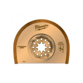   MILWAUKEE Fugaeltávolító fűrészlap 75 x 2,2 mm karbidszemcsés Multitool Starlock