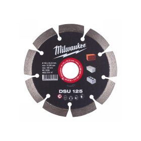   MILWAUKEE Gyémánt vágókorong 125 x 2,4 x 10 x 22,2 mm szegmentált DSU