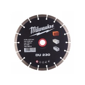   MILWAUKEE Gyémánt vágókorong 230 x 2,6 x 10 x 22,2 mm szegmentált