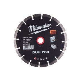  MILWAUKEE Gyémánt vágókorong 230 x 2,6 x 10 x 22,2 mm szegmentált DUH
