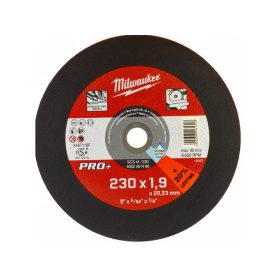   MILWAUKEE Vágókorong fémre 230 x 1,9 x 22,2 mm inox egyenes SC41 PRO+