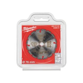   MILWAUKEE Gyémánt vágókorong 76 x 1,2 x 2,2 x 10 mm szegmentált DHMM