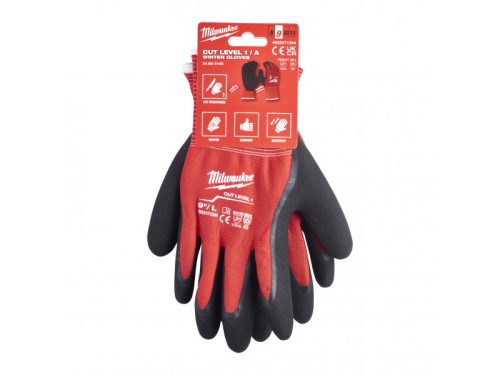 MILWAUKEE Munkavédelmi kesztyű vágásbiztos nitril mártott TÉLI 1/A - L/9 (1 pár)