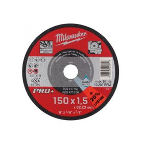   MILWAUKEE Vágókorong fémre 150 x 1,5 x 22,5 mm egyenes SCS 41