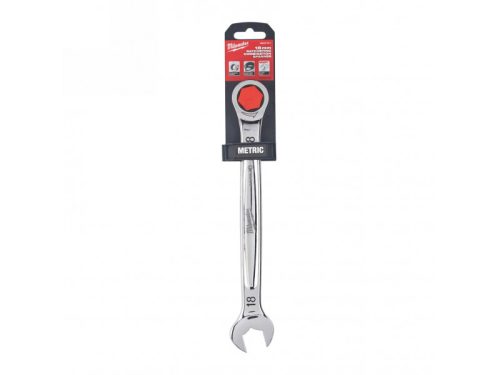 MILWAUKEE Racsnis csillag-villáskulcs 18 mm / 242,5 mm CrV MAX BITE™