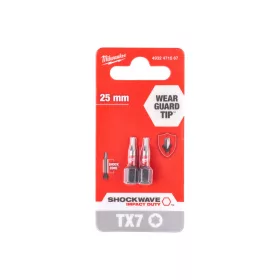 MILWAUKEE Shockwave bit TX7 25 mm (2 db)