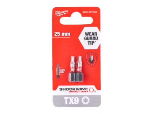 MILWAUKEE Bithegy T9 x 25 mm (2 db)