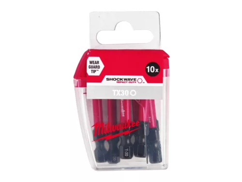 MILWAUKEE Bithegy T30 x 50 mm Shockwave (10 db)