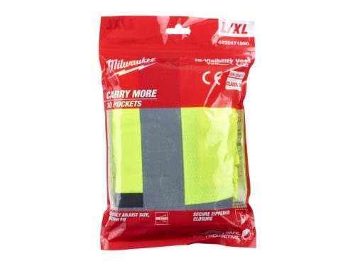 MILWAUKEE Láthatósági mellény, sárga - L/XL