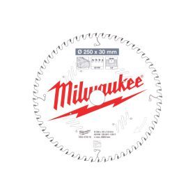 MILWAUKEE Fűrésztárcsa fához 250 x 30 x 2,8 mm /60T ATB