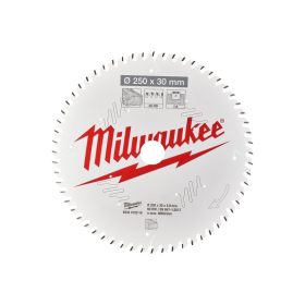 MILWAUKEE Fűrésztárcsa fához 250 x 30 x 2,8 mm /60T ATB