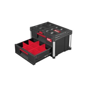 MILWAUKEE Tároló láda 2 fiókos PACKOUT