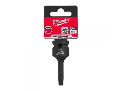 MILWAUKEE Gépi hosszú bit dugókulcs Torx 1/2" T45 CrMo