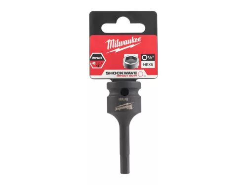 MILWAUKEE Gépi hosszú bit dugókulcs imbusz 1/2" 6 mm CrMo