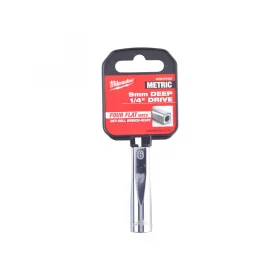 MILWAUKEE Hosszú dugókulcs 1/4" 9 mm