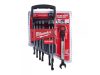 MILWAUKEE Racsnis csuklós csillag-villáskulcs készlet 7 részes 8-17 mm CrV MAX BITE™