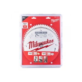   MILWAUKEE Fűrésztárcsa készlet 254 x 30 x 3 mm fához / 60T + alumíniumhoz 80T