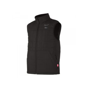   MILWAUKEE Fűthető pufi mellény hibrid fekete XXL-es M12 HPVBL2-0 (akku + töltő nélkül)