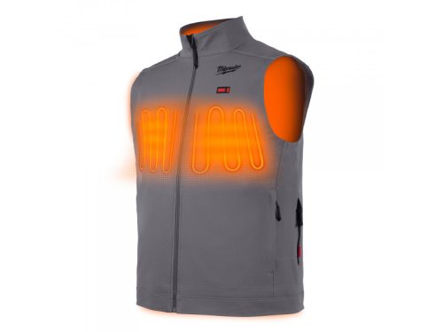 MILWAUKEE Fűthető mellény szürke XXL-es M12 HVGREY1-201 (1 x 2,0 Ah akku + töltő)