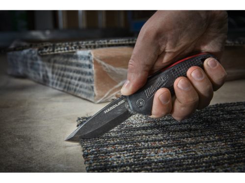 MILWAUKEE Összecsukható kés 64 mm, D2 acél, fekete HARDLINE™