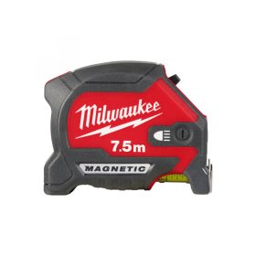   MILWAUKEE Mérőszalag 7,5 m x 30 mm mágneses LED világítással