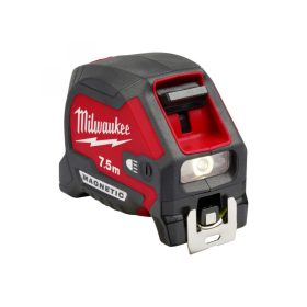   MILWAUKEE Mérőszalag 7,5 m x 30 mm mágneses LED világítással