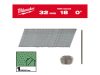 MILWAUKEE Finiselő szegek, fejnélküli, galvanizált 18G 0° SC1 - 1,05 x 1,25 x 32 mm (5000 db)