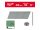 MILWAUKEE Finiselő szegek, fejnélküli, galvanizált 18G 0° SC1 - 1,05 x 1,25 x 32 mm (5000 db)