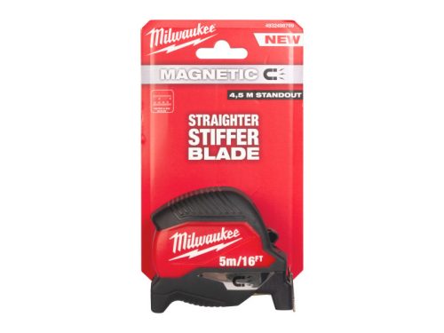 MILWAUKEE Mérőszalag mágneses ütésálló 5 m/16 láb x 30 mm (GEN 4)