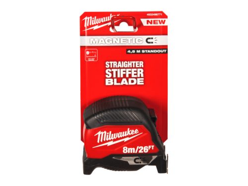 MILWAUKEE Mérőszalag mágneses prémium 8 m/26 láb x 30 mm (GEN 4)