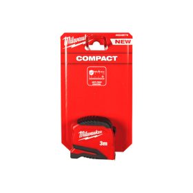 MILWAUKEE Mérőszalag 3 m x 19 mm metrikus COMPACT (GEN 2)