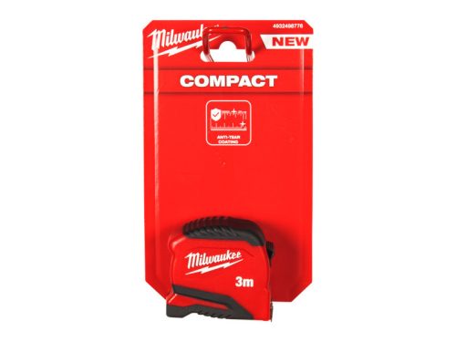 MILWAUKEE Mérőszalag 3 m x 19 mm metrikus COMPACT (GEN 2)