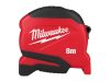 MILWAUKEE Mérőszalag 8 m x 25 mm metrikus COMPACT (GEN 2)