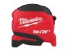 MILWAUKEE Mérőszalag 8 m/26 láb x 25 mm metrikus COMPACT (GEN 2)