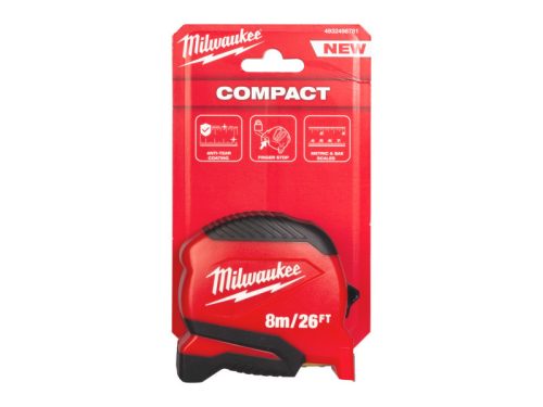 MILWAUKEE Mérőszalag 8 m/26 láb x 25 mm metrikus COMPACT (GEN 2)