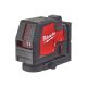 MILWAUKEE Akkus keresztvonalas lézer L4 CLL-301C (1 x 3,0 Ah akku + USB töltőkábel)