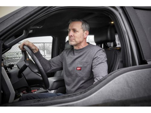 MILWAUKEE Hosszú ujjú póló szürke WTLSG-S WORKSKIN™