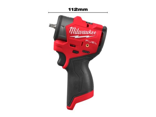 MILWAUKEE Akkus ütvecsavarozó M12 FSCIWF14-0 1/4" négyszög bizt. gyűrűvel (akku + töltő nélkül)