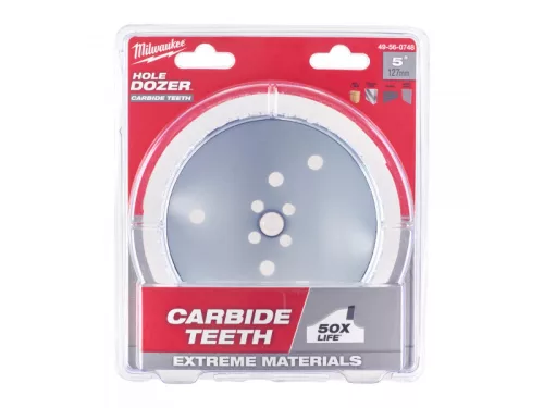 MILWAUKEE Körkivágó karbid fogakkal 127 mm Hole Dozer