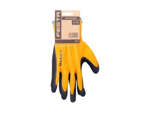 Szerelőkesztyű mártott 10-es LATEX