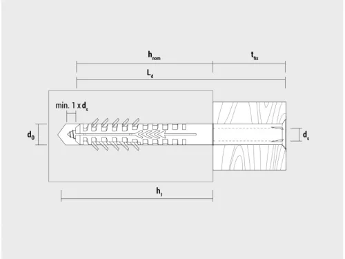 CELO Műanyag dübel üreges anyaghoz HBR 10 x 100 + csavar 7,0 x 105 (5 db)