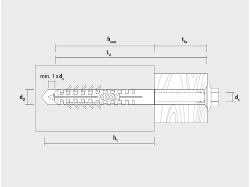 CELO Műanyag dübel üreges anyaghoz HBR 10 x 135 + csavar 7,0 x 142 (5 db)
