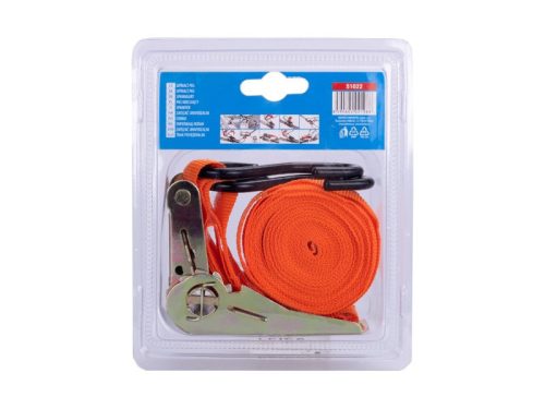 Rakományrögzítő heveder horoggal 5 m x 25 mm