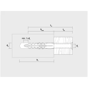 CELO Műanyag dübel csavarral R 10-80 TX (5 db)